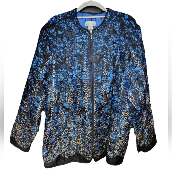 Catherines Reversible Lightweight Quilted Jacket 2X 22/24W - Picture 2 of 11